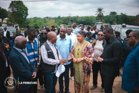 De la pose de la première pierre à la finition : Judith Suminwa sur le terrain pour s’assurer de l’achèvement des travaux de la Boucle d’Inkisi